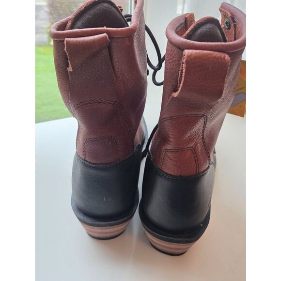 AdTec Packer Kiltie 9 Inch Shaft Packer Work Boot Mens 10.5 Brown Black Leather